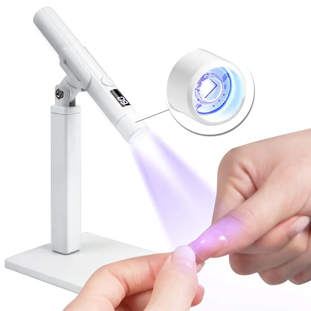 Sneldrogende nageldroger Standlamp USB Draaibare UV LED-nagellamp Energiebesparende draagbare mini UV-uithardingslamp Salongereedschap