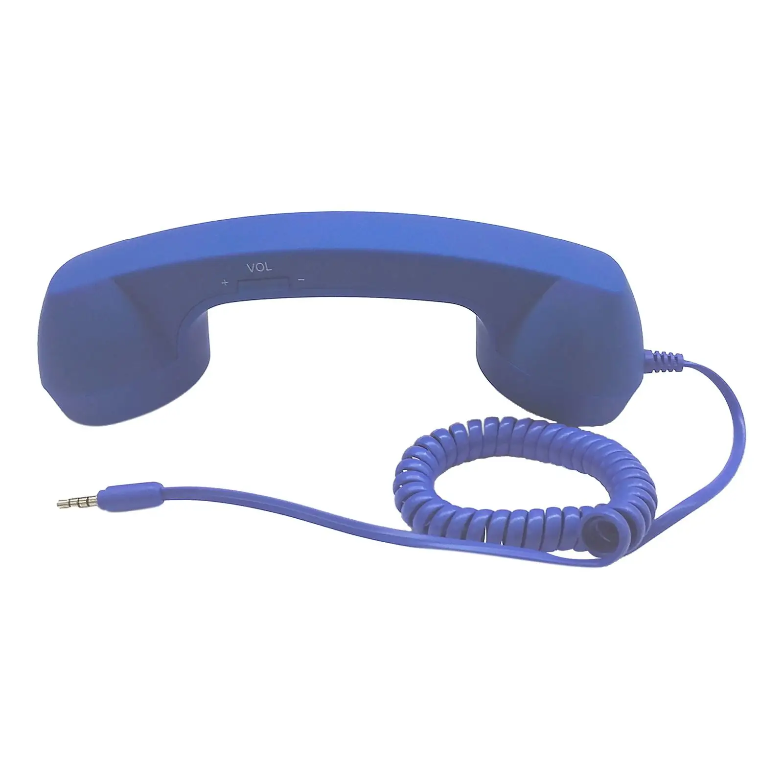 Retro Telephone Handset 3.5mm Stylish Comfort Classic Radiation Proof Handset Receiver Mic Speaker for iPhone Smartphone