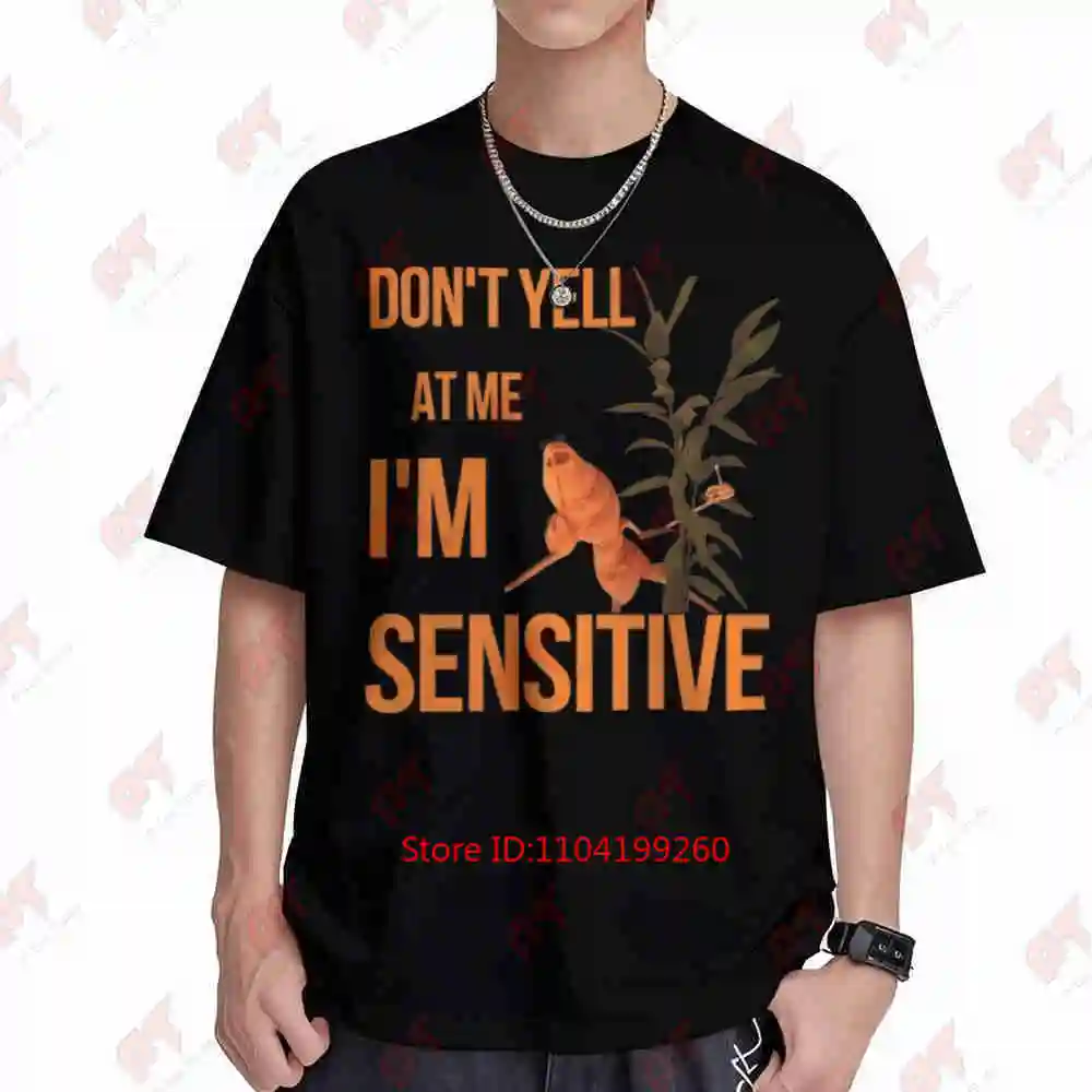 Marcus The Worm Don't Yell At Me I'm Sensitive Meme Short Sleeve Tee 100% Cotton T-Shirt