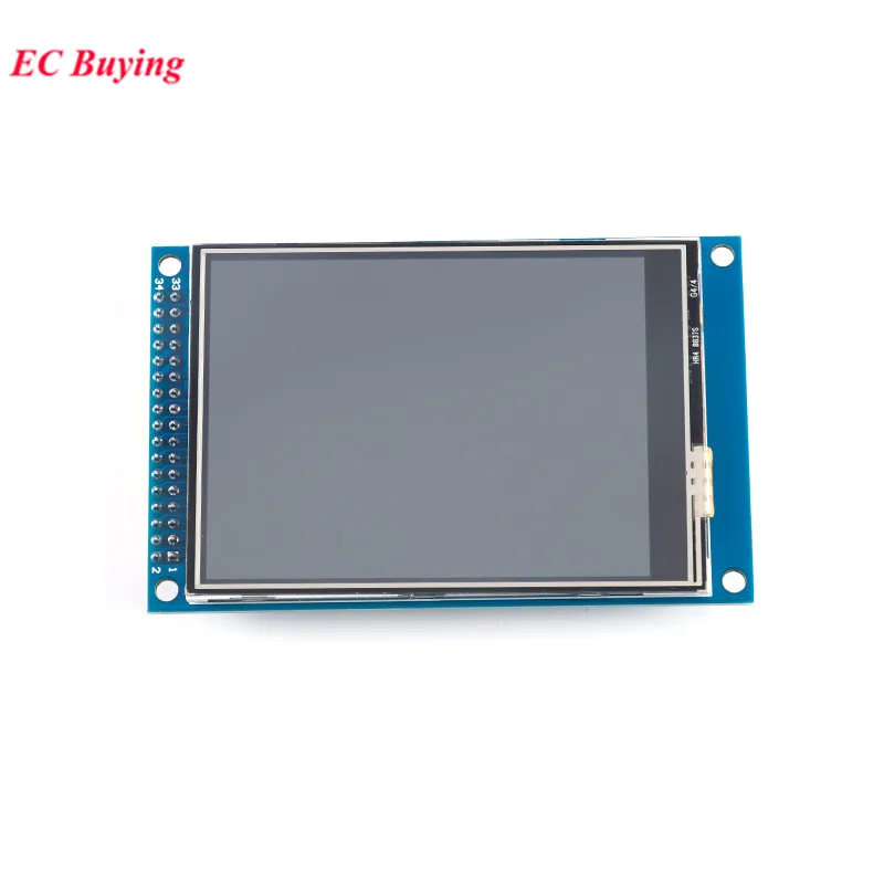 3.2 Polegada 3.2 ''Cor TFT LCD Módulo de Tela de Toque HD 320X240 ILI9341 8Bit/16Bit Interface Paralela Compatível Atomic 34P