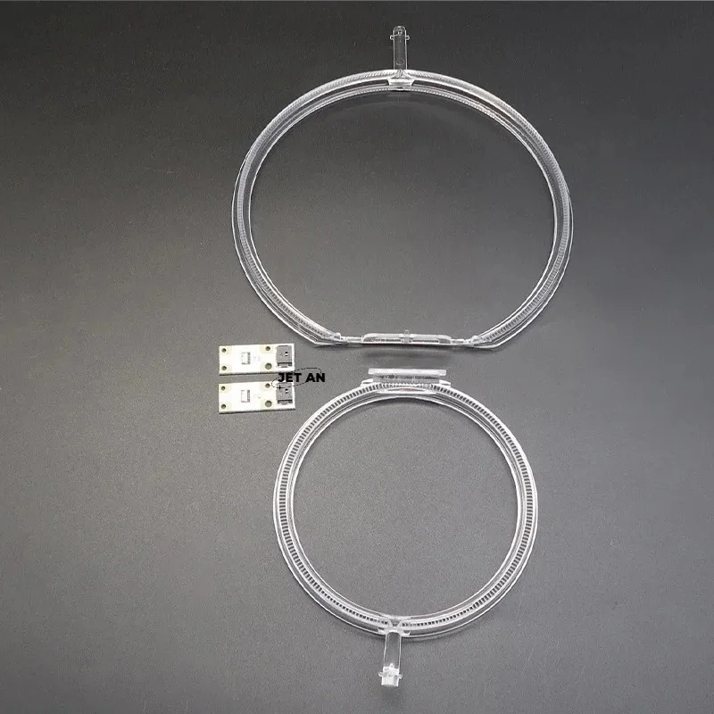 سيارة العلوي DRL رقاقة دليل قطاع لسيارات BMW X5 E70 2011-2013 النسخة الأوروبية عين الملاك الضوء الأبيض الصابورة مصباح ليد مصدر #3