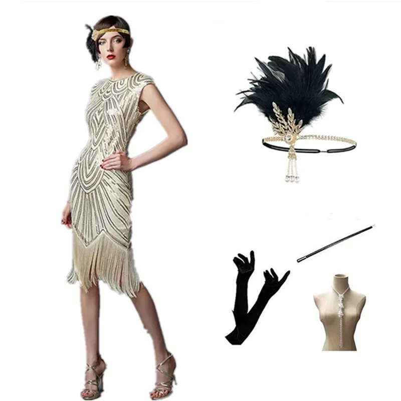 Loween Hot S المرأة 920S ريترو الترتر الدكتور الاسمية ثوب مجموعة تألق المرحلة زي ريترو الزعنفة الدكتور السيدات Faion #4