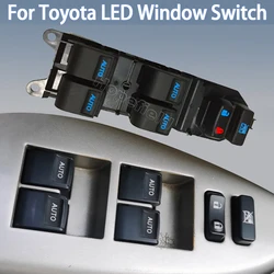 LED Power Window Switch Auto Glass Lifter Closer Button For Toyota Camry Highlander Corolla RAV4 Yaris Vios 2006 2018 interior