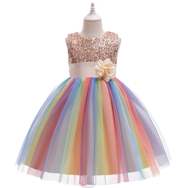 Girl Dress 2-12 year Sequins Mesh Princess Dress Poncho Dress Girl Dress Girl Birthday Party Dress Wedding Flower Girl Dress