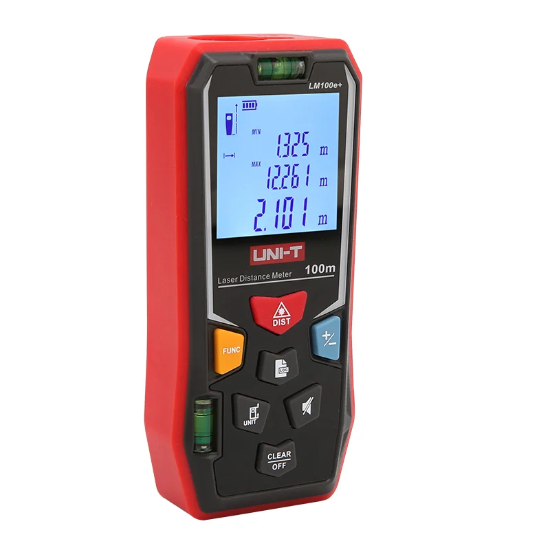 LM100E+ UNI-T Laser Distance Meter 100M Rangefinder Trena Laser Tape Range Finder Build Measure Tool B333