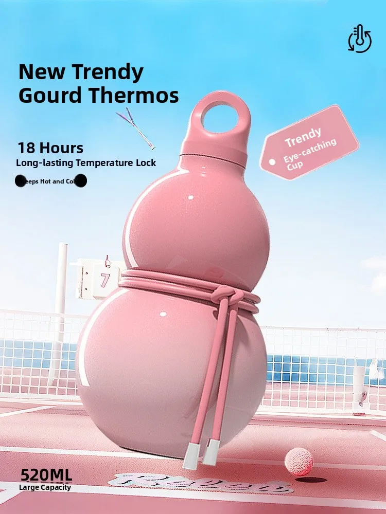 

2025 New Large Capaci Gourd aped Thermal Cup for Outdoor Sports Men's Favorite Boyfriend ular Gift Insulated Water Bottle