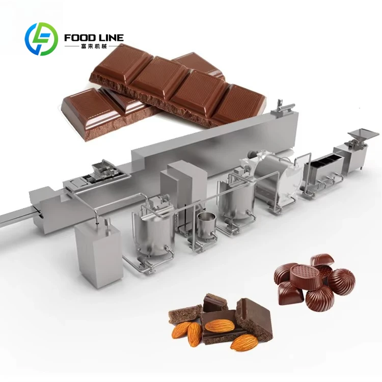 Línea de Producción de Chocolate Automática con Control PLC, Dosificador de Chocolate de Una Sola Pieza, Personalizada para la Industria