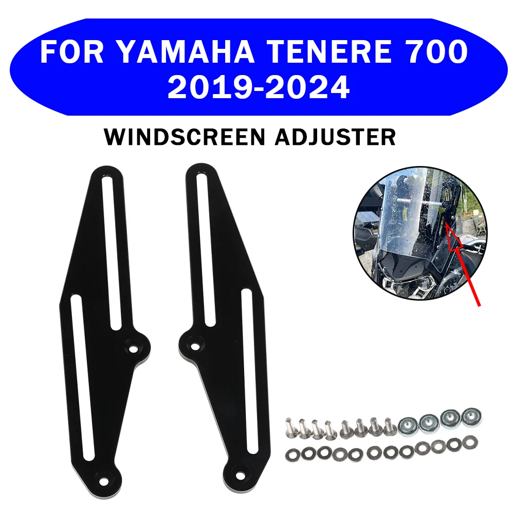 

For YAMAHA TENERE 700 T700 Windscreen Adjusters T 700 Tenere700 T7 2022 2023 2024 Motorcycle Adjustable Windscreen Wind Bracket