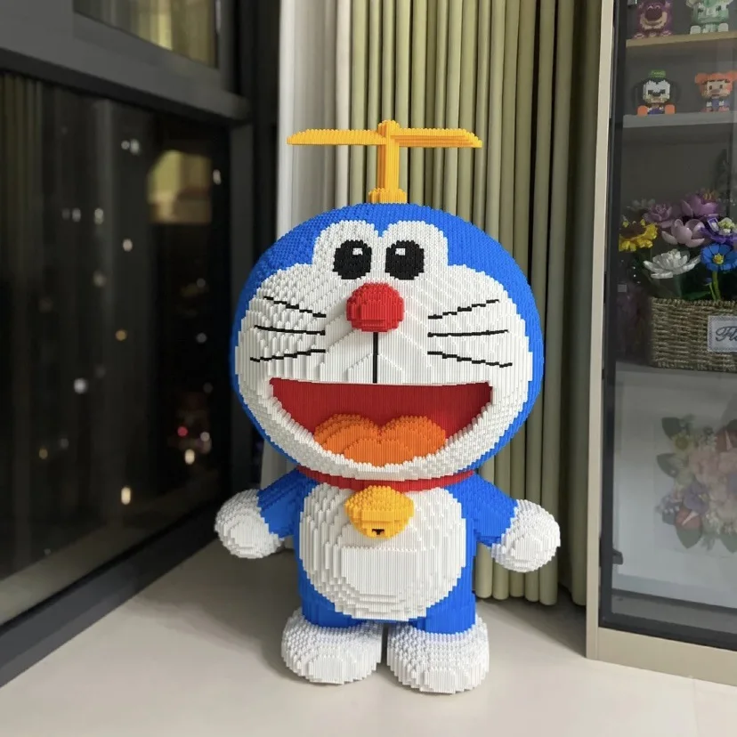 

New High Difficulty 80000 Particle Giant Doraemon Assembly Puzzle Blocks Small Particle Toys for Men and Women's Birthday Gifts