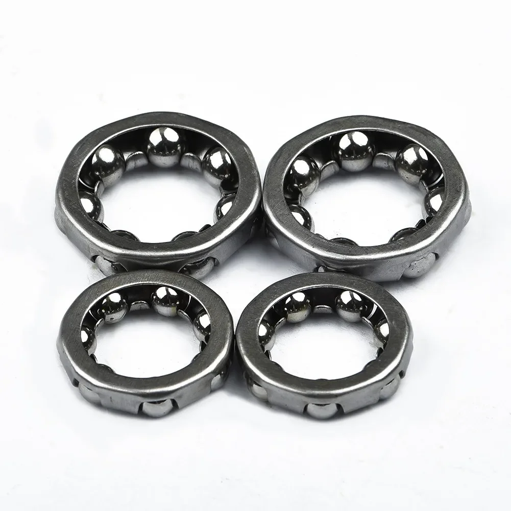 

4pcs Wheel Hub Bearings Steel Silver 3/16" 1/4" Mountain Racing Bicycle Front And Rear Flower Drum Ball Frame Bike Accessories