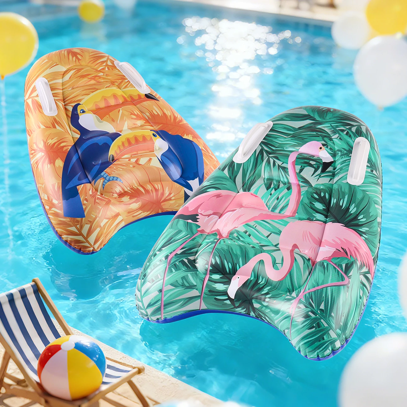 1/2PC Inflatable Kickboard, Surfboard And Float – A Must-Have For The Pool, Ideal For Water Slides And Floating On The Beach