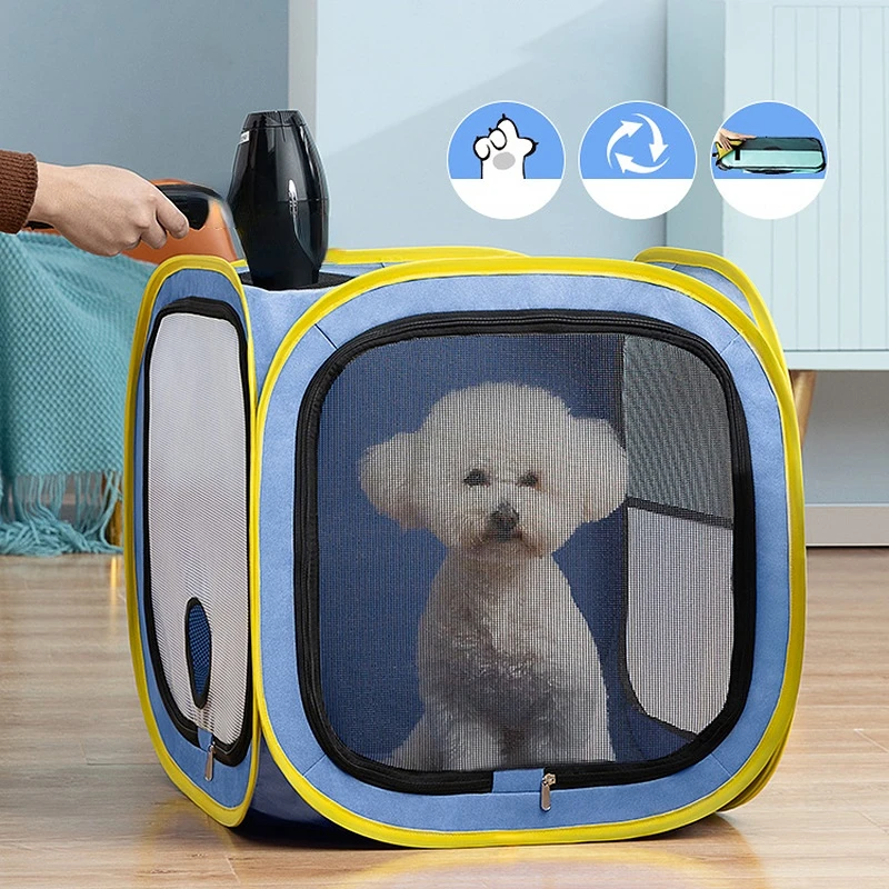 

Dogs Grooming Dryers Pet Drying Box Cats Hair Drying Artifact Breathable Cat Hair Dryer Puppy Drying Bag Pets Drying Oven Items