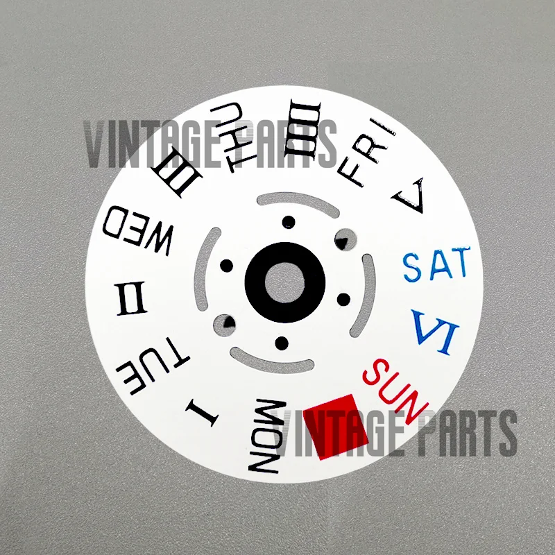 White black 3.8 hour date disc fit for Nh36 movement
