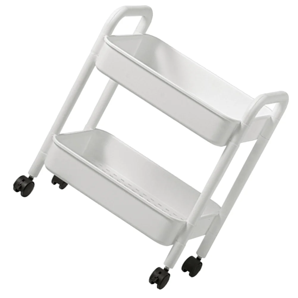 Plastic Movable with Handle Multi-Tier Rolling Cart Trolley Rolling Cart For Nursery Trolley Cart With Wheels Cart Organizer