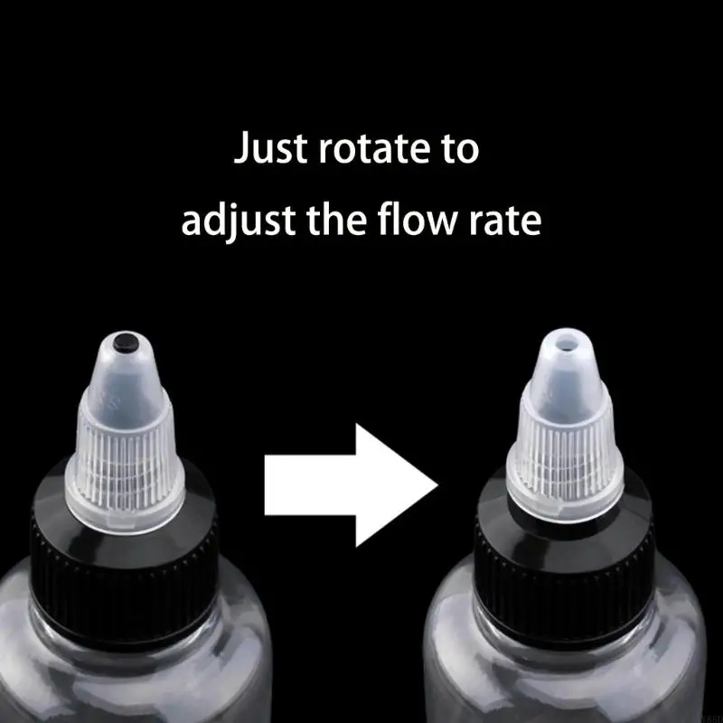 Y88D Model Paint Mixing Bottle Multiple Sizes 30ml 50ml 100ml 230ml Rotating Spout