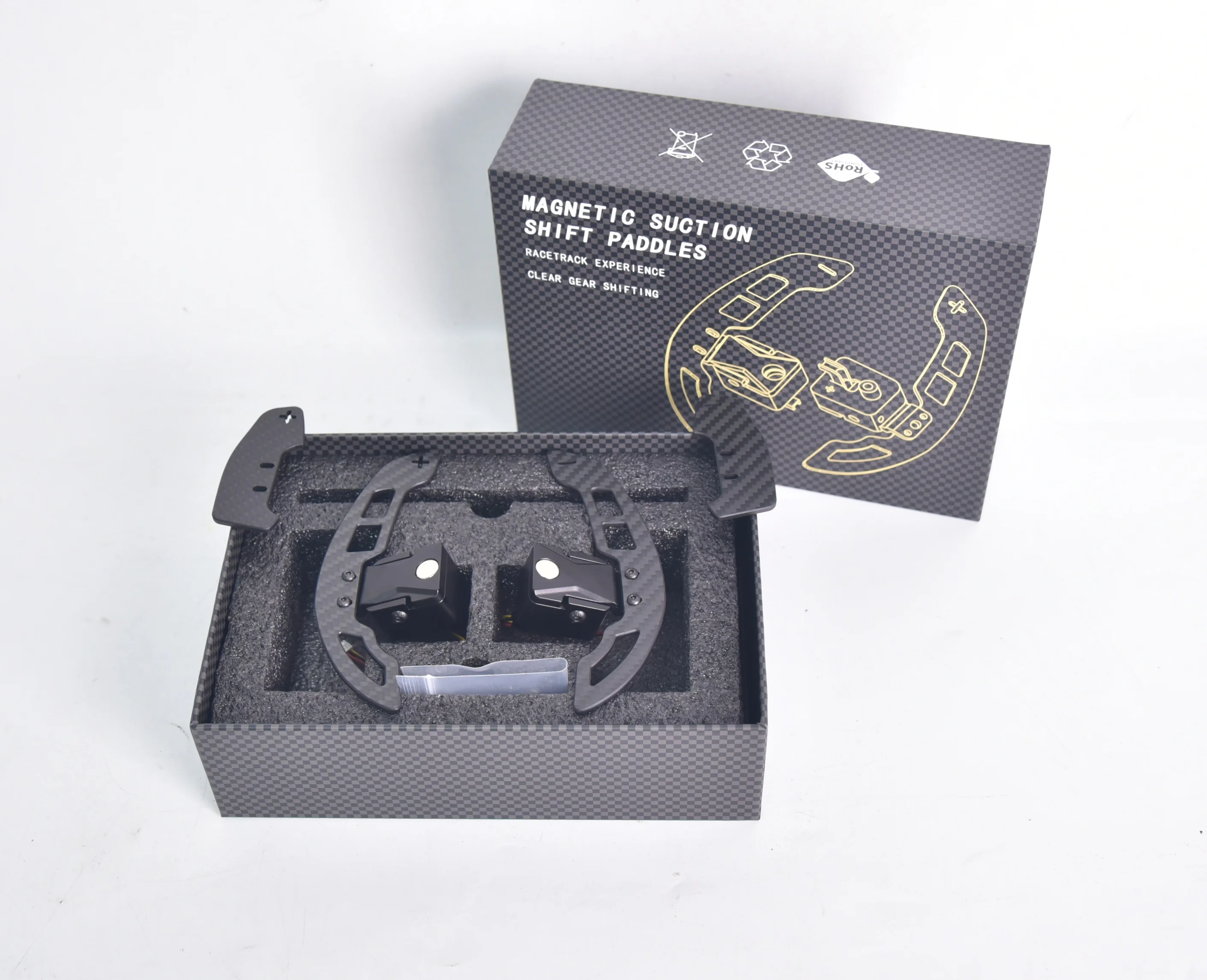 Newly Upgraded Carbon Fiber Magnetic Shift Paddles Experience Suitable for Audi B8 A4 / S4 / RS4 / A5 / S5 / RS5 / Q5