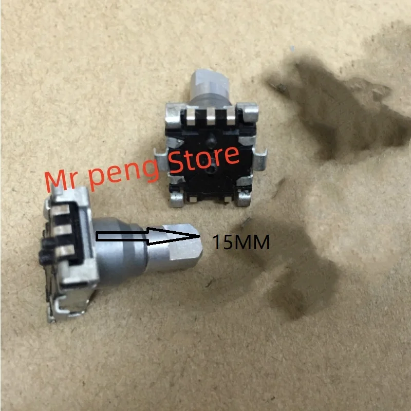 

2pcs for ALPS EC11 encoder Switch-less patch pin 30 Positioning number 15 Pulse point axis length 15mm