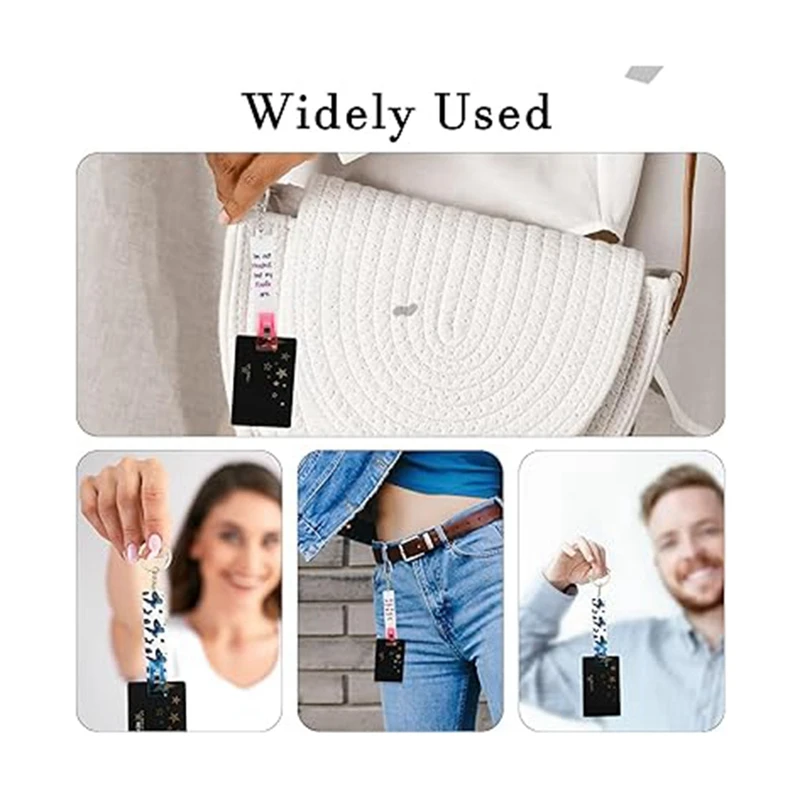 12 Uds Clips para tarjetas tarjeta sin contacto tarjeta bancaria de débito acrílico para llavero Extractor de tarjetas de uñas con extractor de tarjetas, fácil de usar