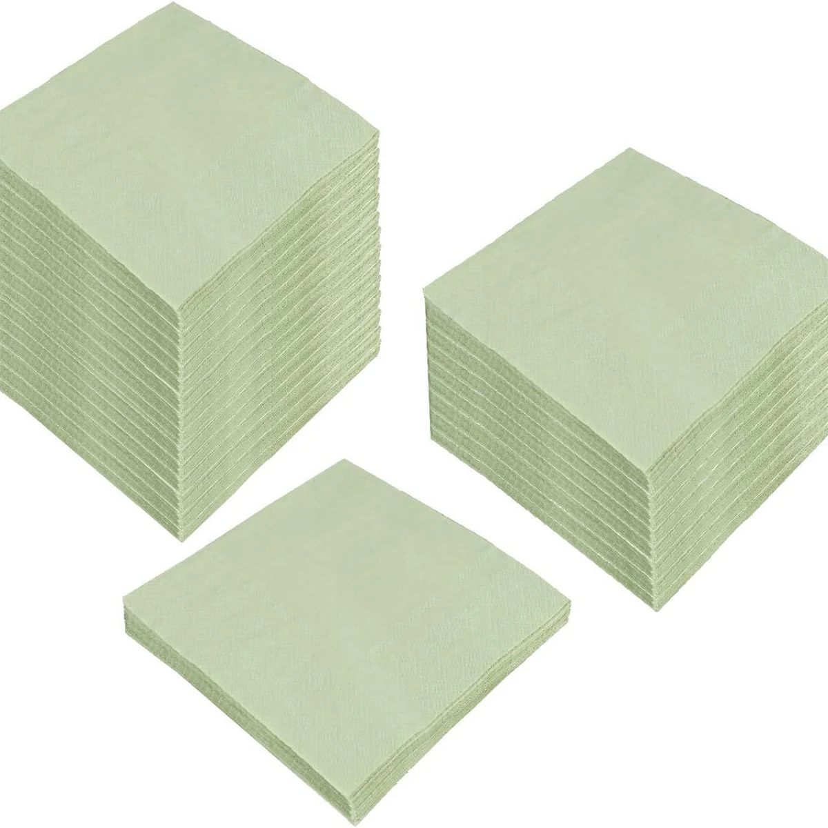 20pcs Eco-friendly Dinner Napkins Perfect For Everyday Dinning,beverages Or Cocktail Disposable Green Paper Napkins Wholesale