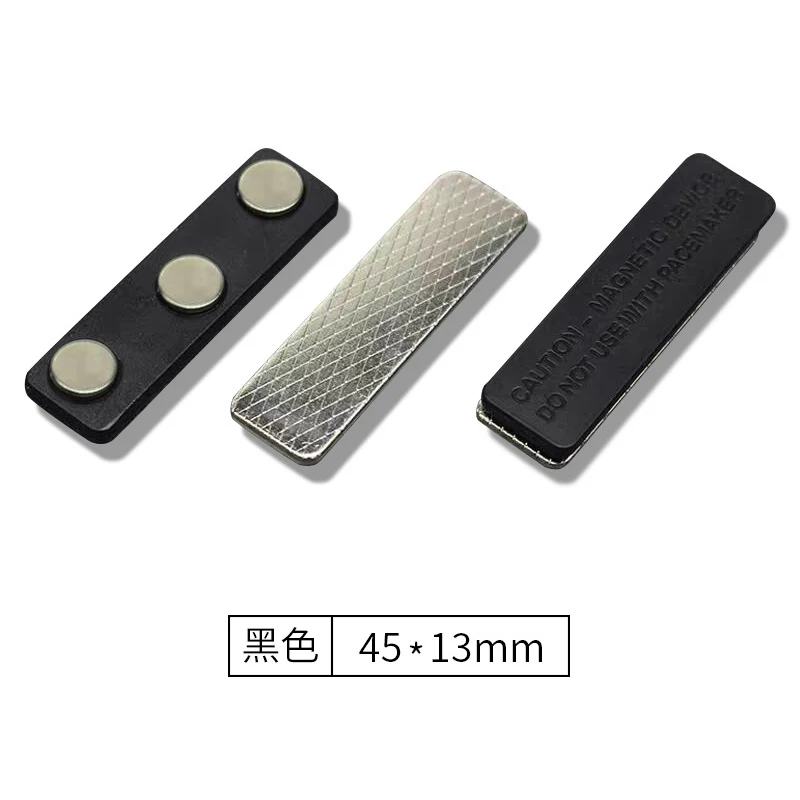Strong Magnet Work Card Accessory Iron Absorbing Stone Magnetic Chest Card Buckle for Organizational Tools
