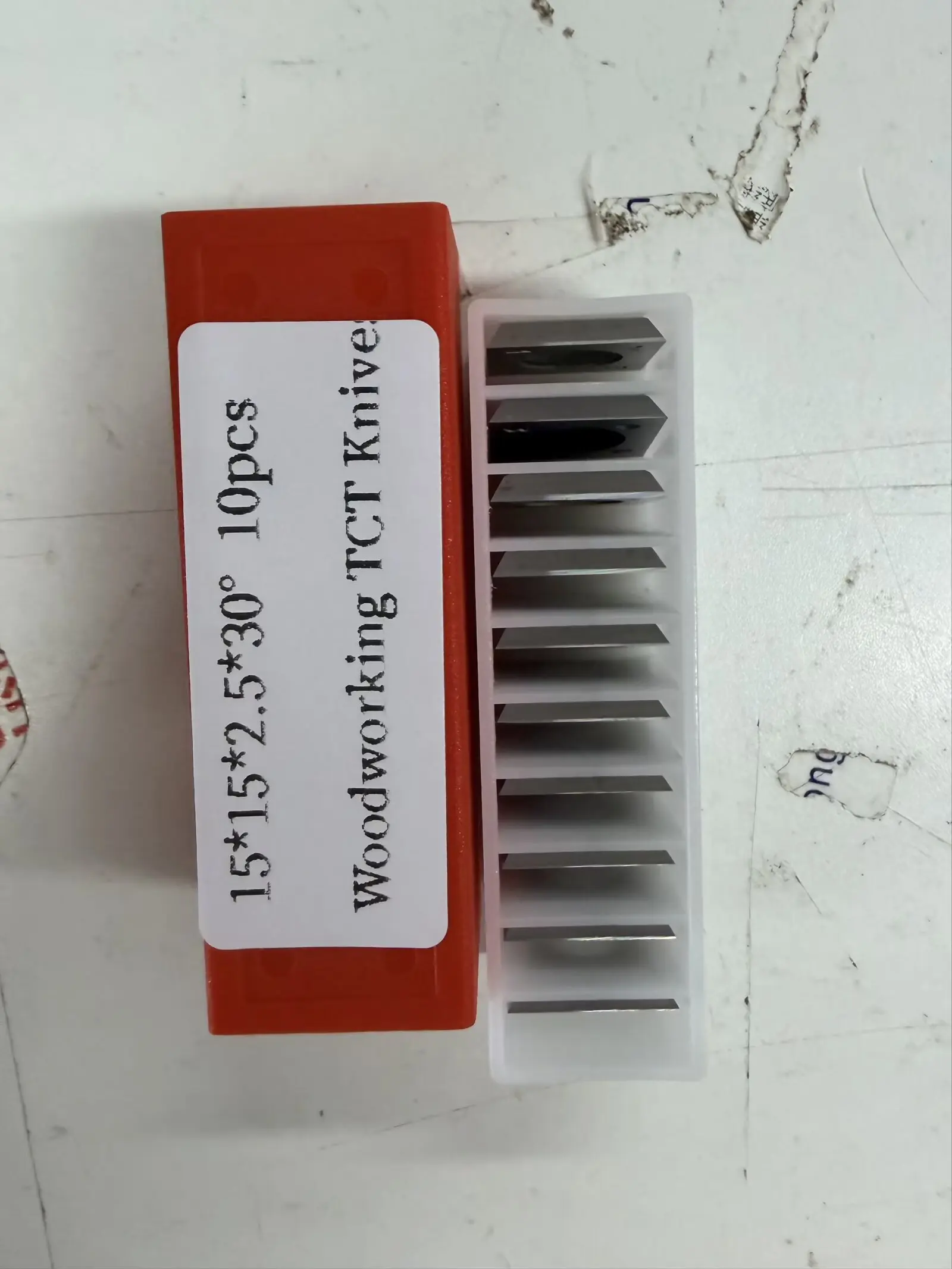 For 10pcs 15x15x2.5 R100 Spiral Cutter Head Carbide Insert for Woodworking Planer Blade