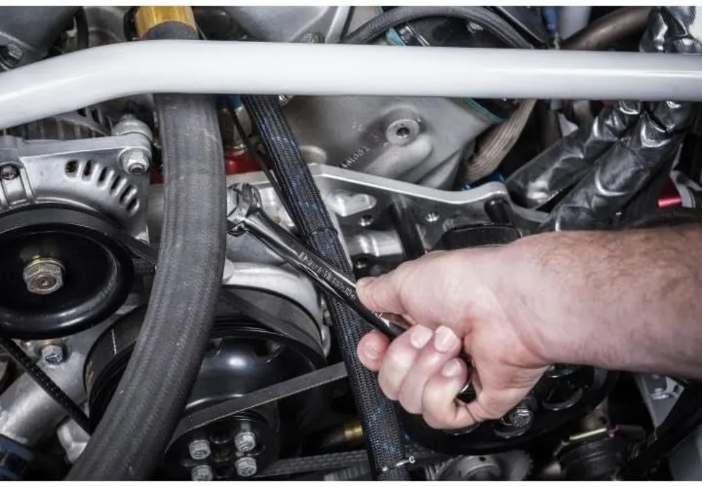 22-Piece 12-Point Long Pattern Metric Combination Wrench Set for Tight Spaces and High Torque