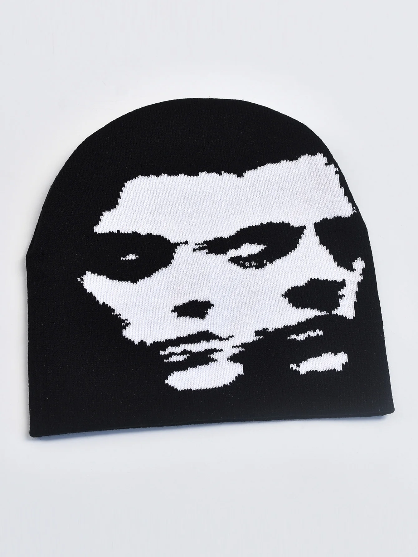 Czapka dziewiarska dla mฤลผczyzn, kobiet, modna czapka z pulowerem Y2k Goth, ciepลe czapki typu beanie