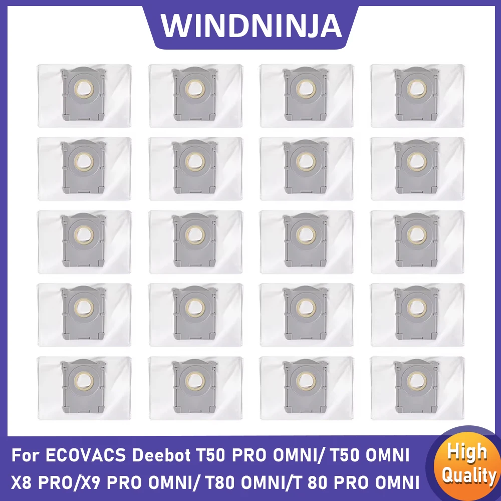 Staubbeutel für Ecovacs Deebot T50 Pro Omni/T50 Omni/T50 MAX Pro Omni/X8 Pro Omni/T80 Omni/X9 Pro Omni/Yeedi S14 Staubsauger