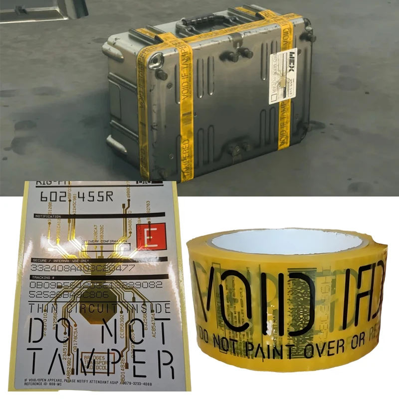 

Game Death Stranding Cosplay Adhesive Tape DIY Damage Sensing Tape Express Waybill Sticker Luggage Paste Paper Accessories Prop
