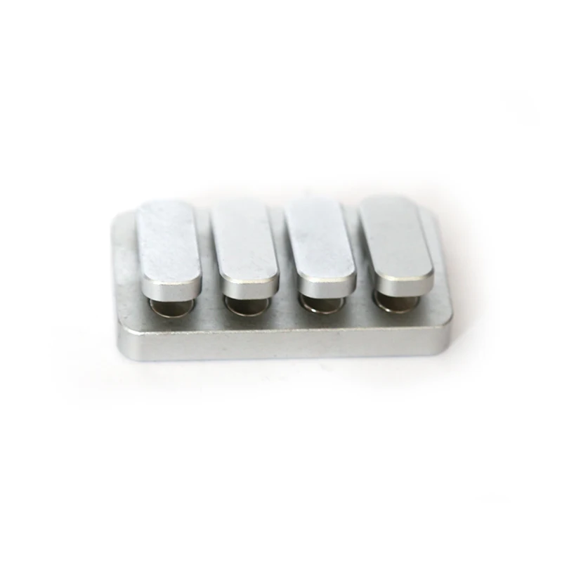 Four-button EDC Seesaw Card Pusher Aluminum Alloy Snap Coin Piano Metronome Fingertip Toy Metal EDC Fidget Toys Office Desk Toys