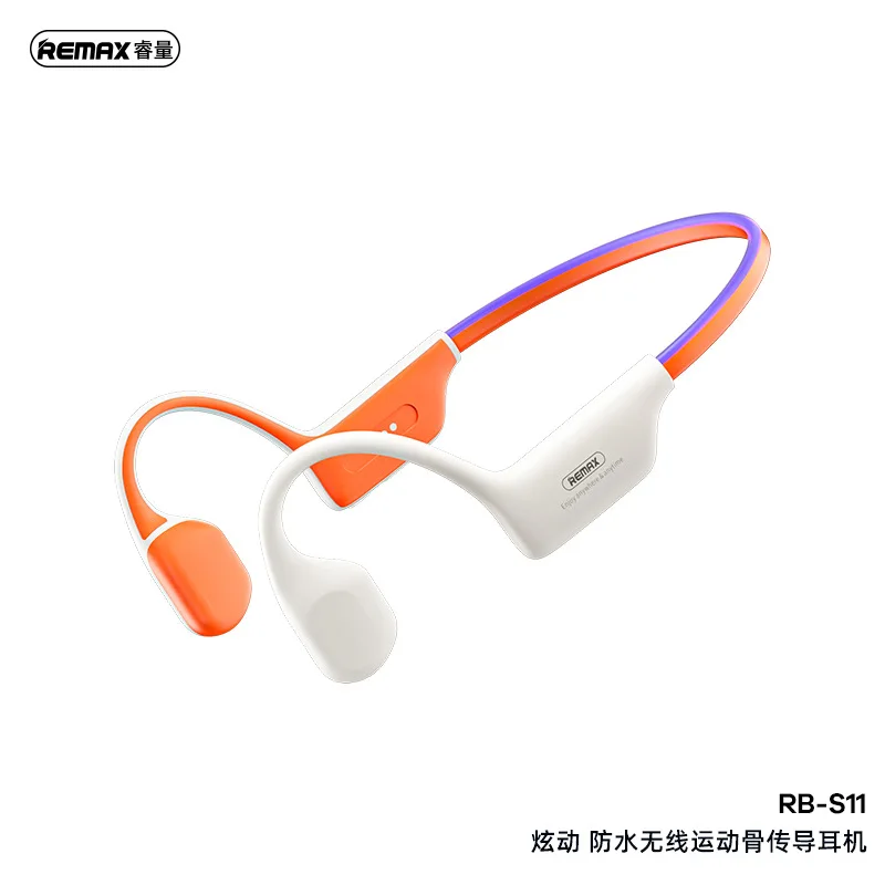 REMAX RB-S11 Auricolari impermeabili a conduzione ossea Abbigliamento sportivo stabile Design con gancio per l'orecchio Leggero e confortevole