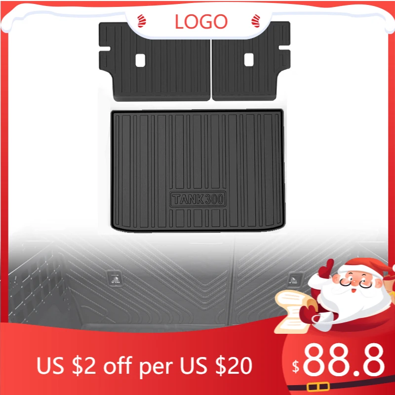 

STLF High Quality TPE Waterproof Trunk Mat for GWM Tank 300 Accessories