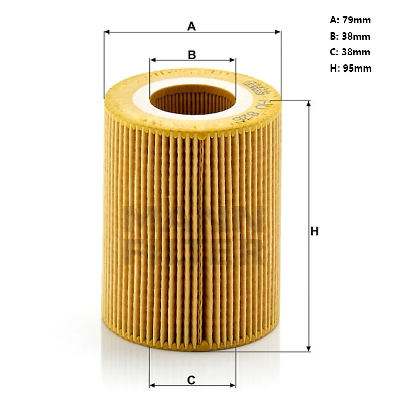 MANNFILTER HU826x Oil Filter Fits JAGUAR XJL XJR (X351) LAND ROVER Discovery 4 Range Rover IV 9X2Q-6744-AA 9X2Q-6B624-BA 1109AV