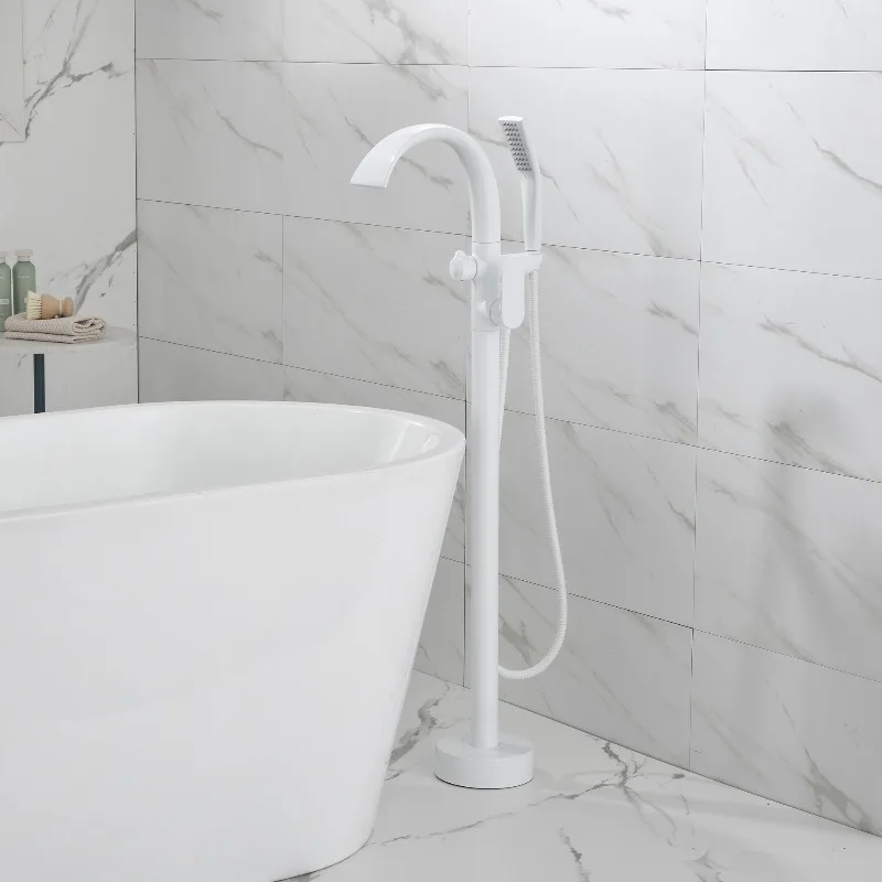 Brass Bathtub Faucet Waterfall Shower Column Stand for Hotel Home Bathroom