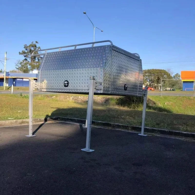 Auto Parts Custom Aluminum Alloy Ute Canopy Waterproof Lockable Toolbox Off Road Use Exterior Modification Accessories