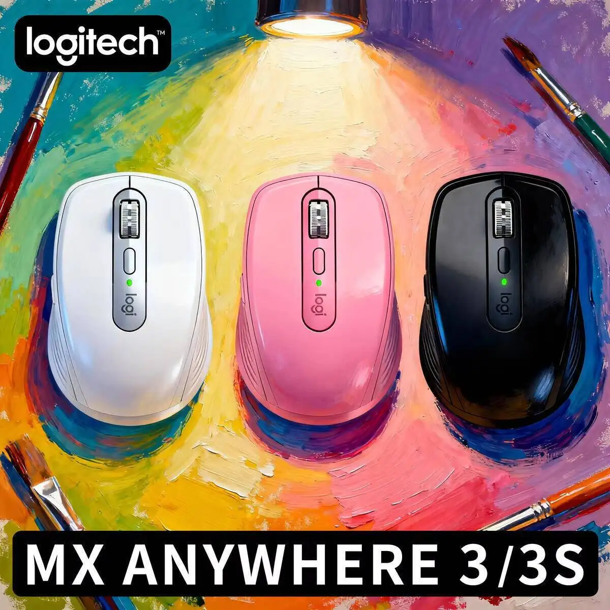 

Ergonomic MX Anywhere 3S - 8000 DPI, 3-Device Connect, Silent Click, Perfect for Retail Shop & Office Work