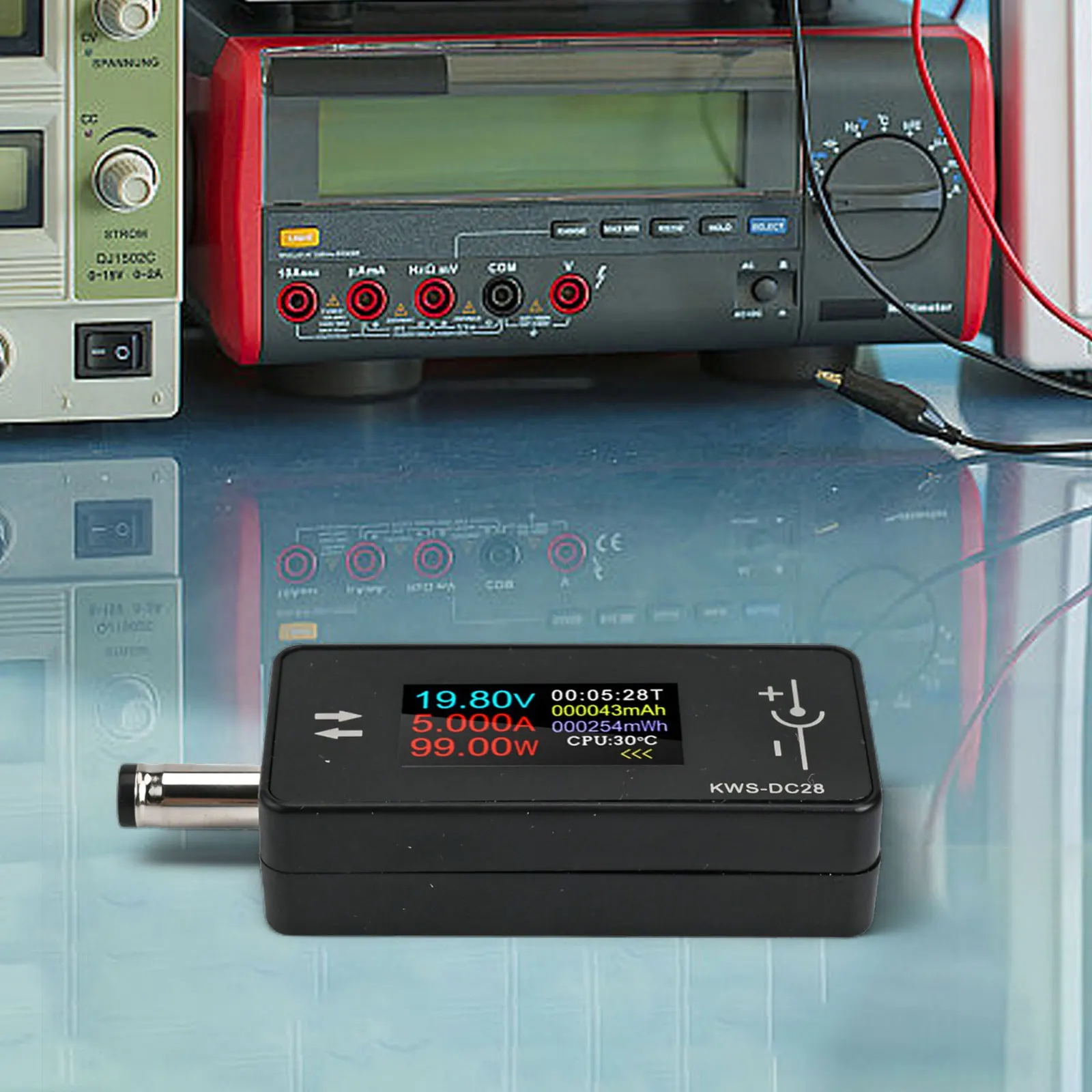 Interface Tester KWSDC28 Multifunctional Tool for Voltage and Current Measurement Compact Size with 0 96 inch Screen