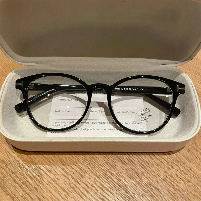 EYORA Acetate Round Reading Glasses Anti Blue Light Myopia Glasses Anti-Reflection Photochromic Progressive Prescription Eyewear