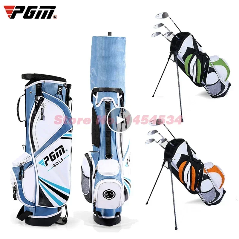 PGM-bolsa de Golf Premium para niños, soporte ligero para bolas, bolso con correa de hombro para jóvenes, calidad multifuncional