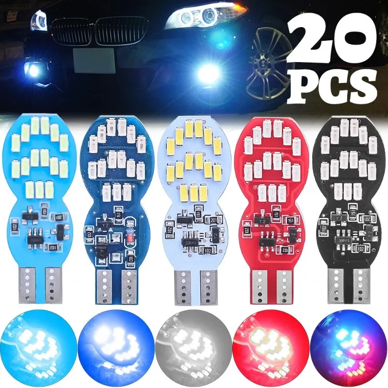 Motorcycle LED Flowing Flashing Light T10 3014 30SMD Car High Brightness LED Width Lamp Signal Lamp LED License Plate Lights