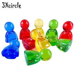 10pcs Games Markers Colored Humanoid Chess Pieces Board Game Card Accessories