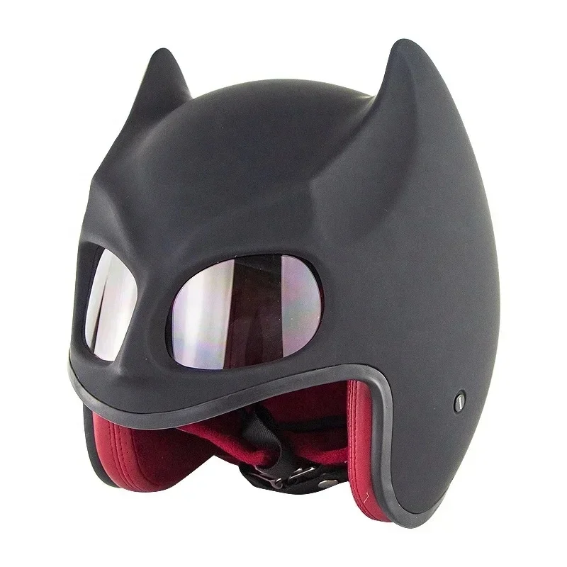 

2021 New Stlyish Bat Ear M/L/XL ABS DOT Certificate Open Face Motorcycle Racing Helmet Safety