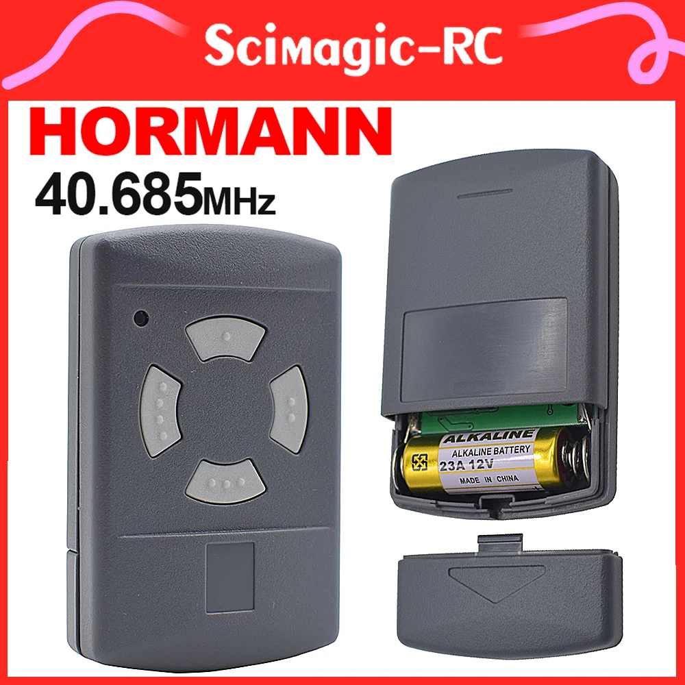 

40.685MHz Hormann HSE2 Garage Door Remote Control For Replacement HSE4 HSM2 HSM4 HS2 HS4 40MHz Grey Button Handheld Transmitter