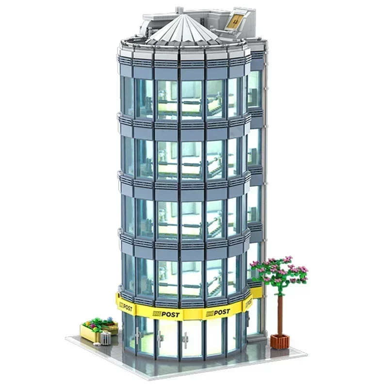 Klocki konstrukcyjne Moc Widok ulicy Model Strefa centralnego miasta Wieżowiec Technologia Modułowe klocki Prezenty Zabawki dla dzieci Montaż DIY