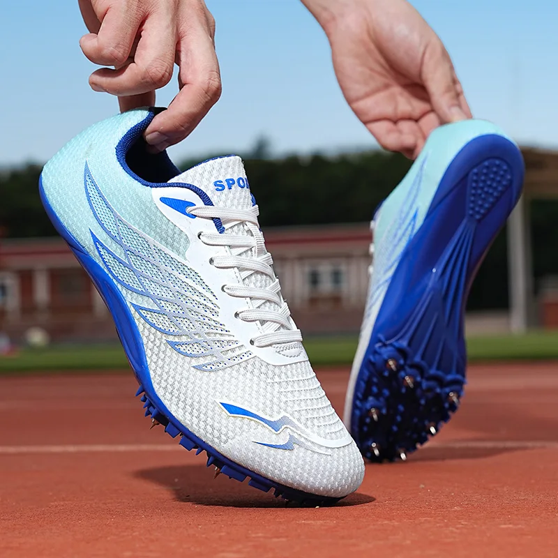 Atleet Hardloopschoenen Heren Atletiek Professionele Dames Spikes Sneakers Triple Jump Race Wedstrijd Sportschoenen