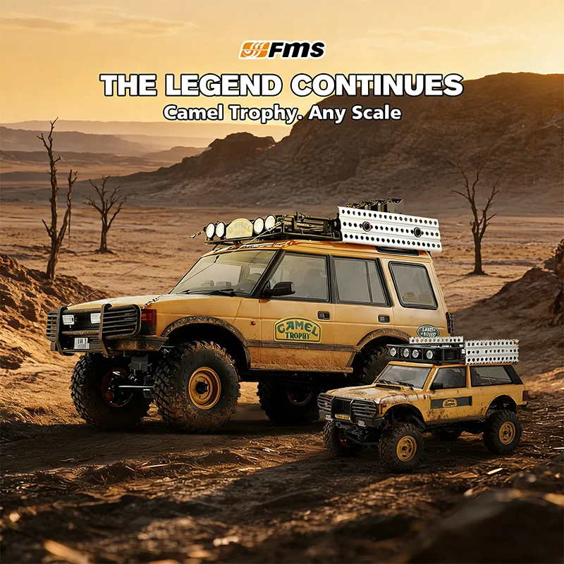 

FMS 1/10 Camel Cup Official Authorized Simulation RC Remote Control Car Professional Climbing Car Range Rover Defender Discovery