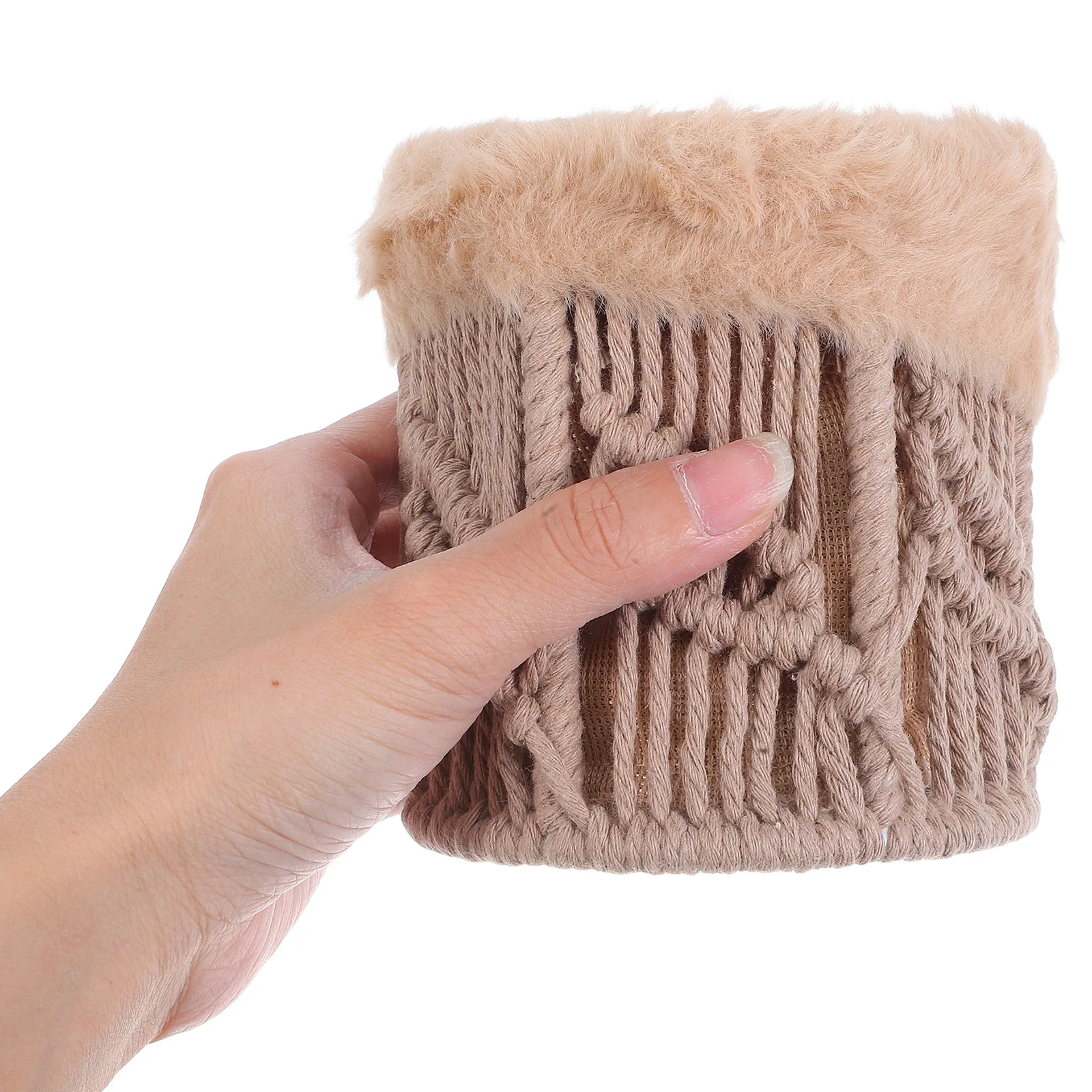 

Glasses Storage Barrel Cotton Rope Desktop Organizer Cord Stand Holder Eyeglass Rack