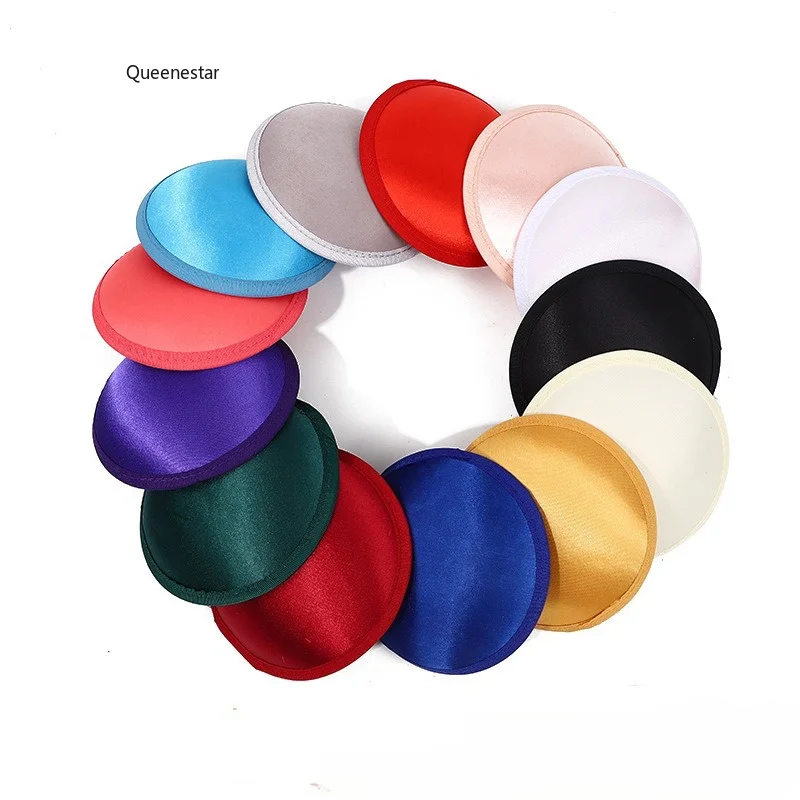 Base de chapeau circulaire en tissu satiné de 13 cm pour fascinator de mariée, coiffe DIY, rouge, bleu, vert, pour femme, chapeau DIY, coiffe de soirée cocktail