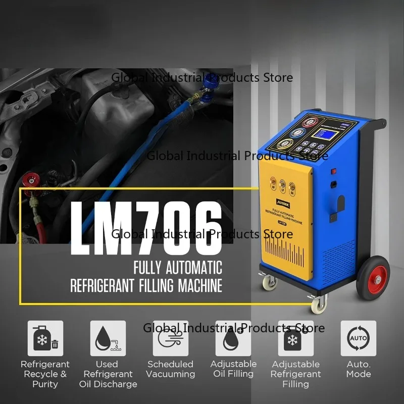 LM706 Refrigerant Recovery Machine with Refrigerant Recovery & Vacuuming & Refueling & Filling Refrigerant for R134a/ R12