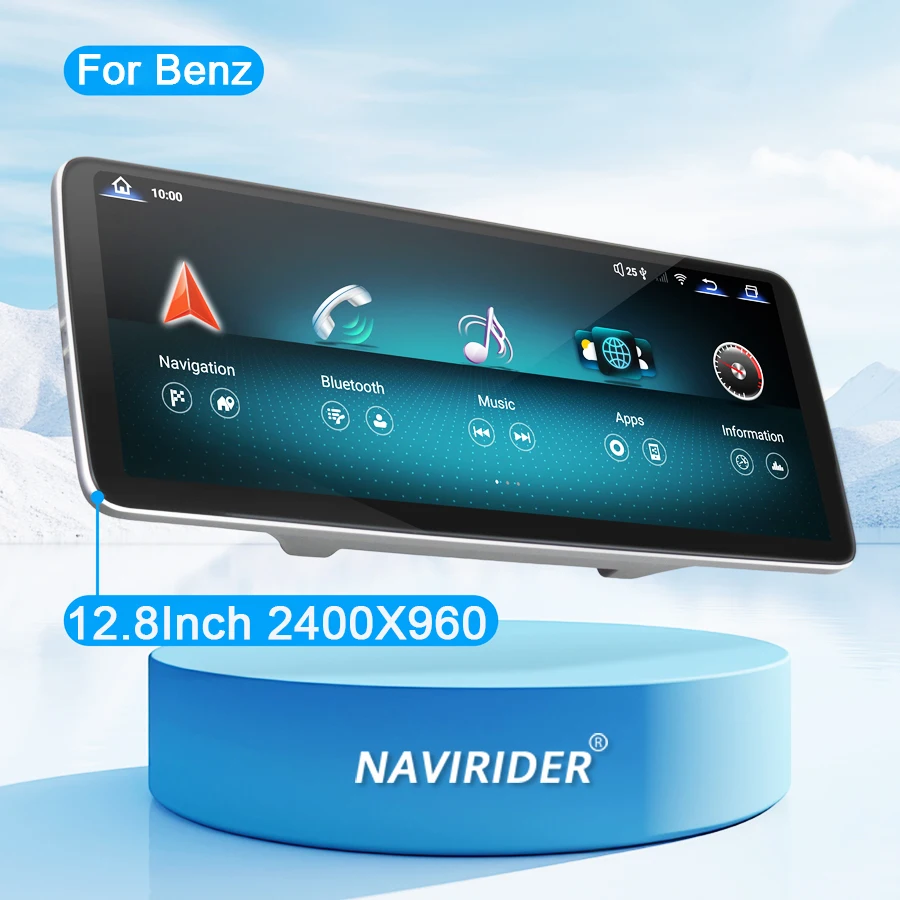 شاشة 12.8 بوصة فيديو وسائط متعددة للسيارة لسيارة Mercedes Benz V-Class W447 V260 V250 V220 2400x960P مشغل أندرويد ستيريو GPS CarPlay #3